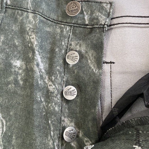 NWT! Urban Outfitters Cheap Monday Skyscraper jeans size 30 skeleton goth fall - Picture 11 of 17